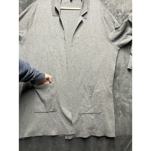 Lane Bryant Swing Cardigan Woman’s 22/24 Grey Open Front Lightweight Tunic Chic - Picture 5 of 9